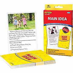 Reading Comprehension Practice Cards: Main Idea (Yellow Level)