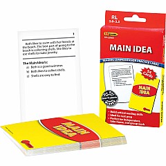 Reading Comprehension Practice Cards: Main Idea (Red Level)