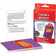 Reading Comprehension Practice Cards: Cause & Effect (Red Level)