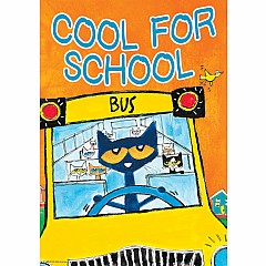 Pete The Cat Cool For School Positive Poster