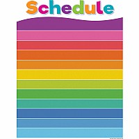 Colorful Schedule Write-On/Wipe-Off Chart