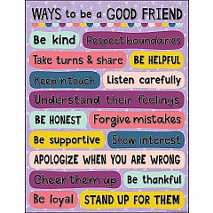 Oh Happy Day Ways to be a Good Friend Chart