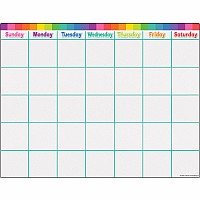 Colorful Calendar Write-on/ Wipe-off Chart