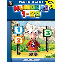 Practice To Learn: Numbers 1 - 20 (Prek - K)