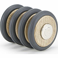 Tegu Magnetic Wooden Wheels - Pack of 4