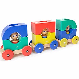 Magnetic Tegu Tram - Baby and Toddler - 12 pieces