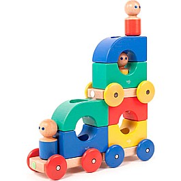 Magnetic Tegu Tram - Baby and Toddler - 12 pieces