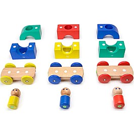 Magnetic Tegu Tram - Baby and Toddler - 12 pieces