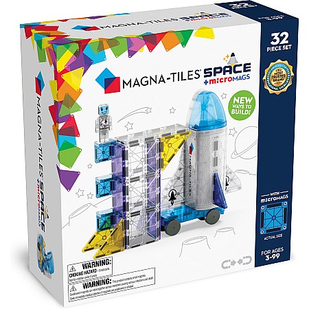 Magna-Tiles Space + MicroMAGS 32 Piece Set