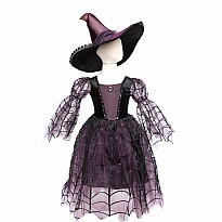 Great Pretenders Amethyst the Spider Witch Dress & Hat, size 5/6