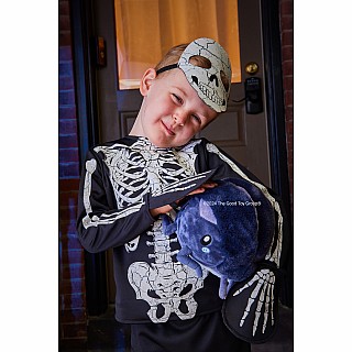 Great Pretenders Glow in the Dark Skeleton Shirt, Pants & Mask, size 3/4