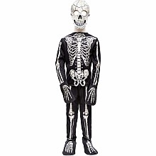 Great Pretenders Glow in the Dark Skeleton Shirt, Pants & Mask, size 3/4