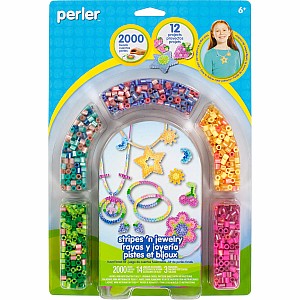 Perler Stripes n' Jewelry Fused Bead Kit