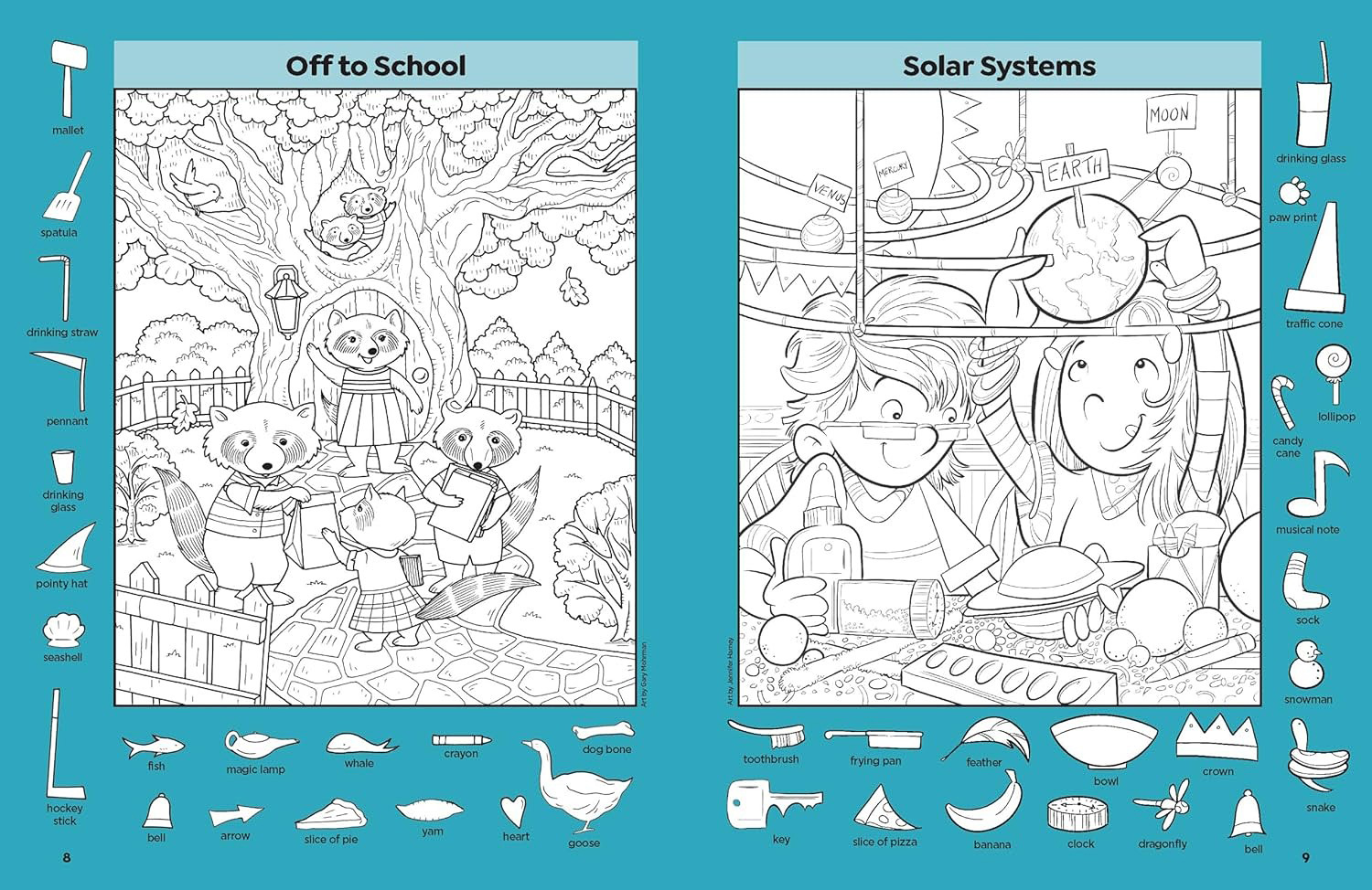 Highlights Hidden Pictures School Puzzles