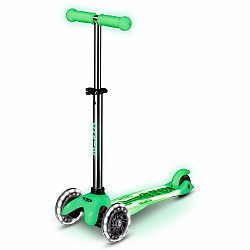 Micro Mini Deluxe Glow LED Plus Scooter - Icy Lime