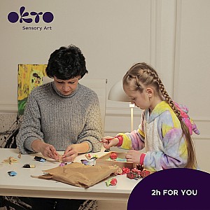 OKTO Sensory Art Wood & Craft Clay Kit - Tenderness Succulents