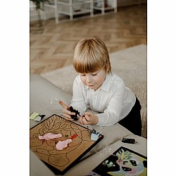 OKTO Sensory Art Coloring with Clay Set by Numbers - Panda