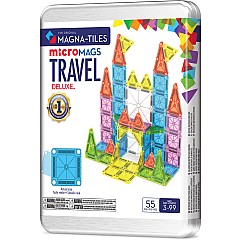Magna-Tiles microMags Travel Deluxe 55 Piece Set