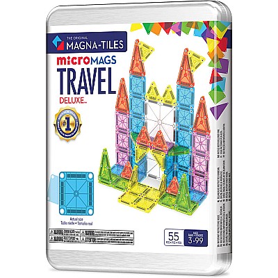 Magna-Tiles microMags Travel Deluxe 55 Piece Set