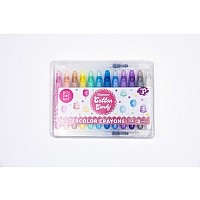 Shimmer Cotton Candy Watercolor Crayons - 12 colors
