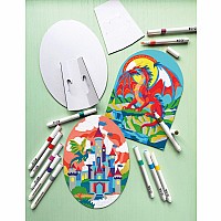 iHeartArt Marker By Numbers Fierce Dragons