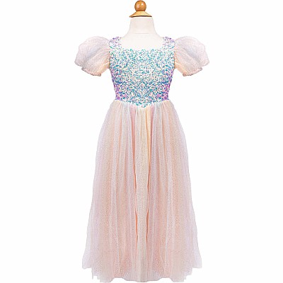 Rainbow Sherbert Sparkle Dress, Size 5/6