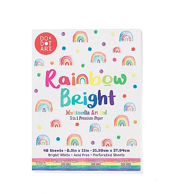 Rainbow Bright Multimedia Art Pad - 3 in 1 Premium Paper