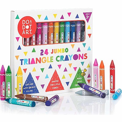 24 Jumbo Triangle Crayons