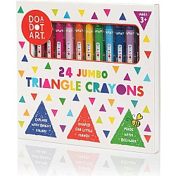 24 Jumbo Triangle Crayons