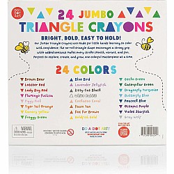 24 Jumbo Triangle Crayons