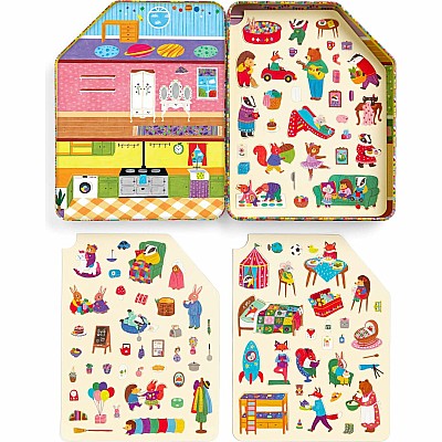 Mudpuppy Woodland Wonder Magnetic Playhouse Set