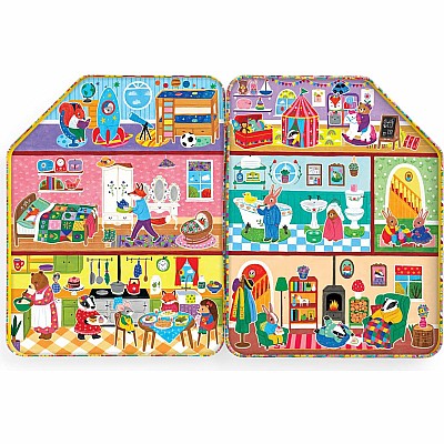 Mudpuppy Woodland Wonder Magnetic Playhouse Set
