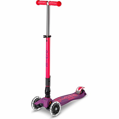 Micro Kickboard Maxi Deluxe Foldable LED Scooter - New Neon Colors, Vary By Store