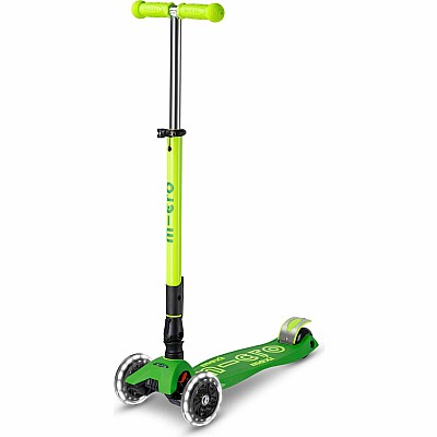 Micro Kickboard Maxi Deluxe Foldable LED Scooter - New Neon Colors, Vary By Store