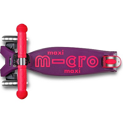 Micro Kickboard Maxi Deluxe Foldable LED Scooter - New Neon Colors, Vary By Store