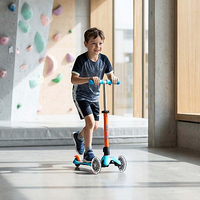 Micro Kickboard Mini Deluxe Foldable LED Scooter - New Neon Colors, Vary By Store