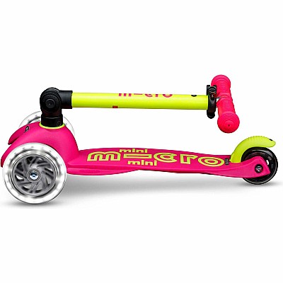 Micro Kickboard Mini Deluxe Foldable LED Scooter - New Neon Colors, Vary By Store