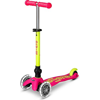 Micro Kickboard Mini Deluxe Foldable LED Scooter - New Neon Colors, Vary By Store