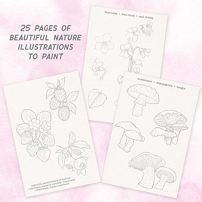 Watercolor Journal Forest Flora