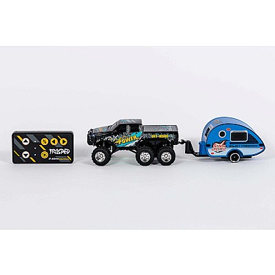 Hyper Drive RC Mini 6x6 Truck with Trailer