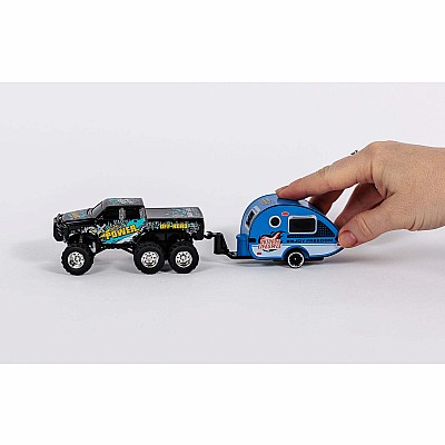 Hyper Drive RC Mini 6x6 Truck with Trailer