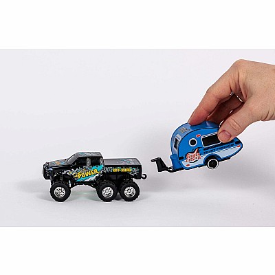 Hyper Drive RC Mini 6x6 Truck with Trailer