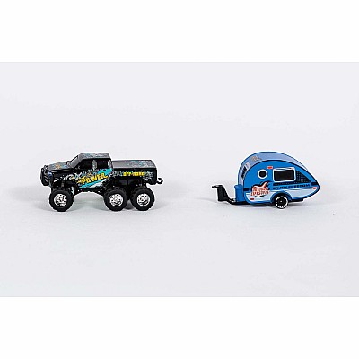 Hyper Drive RC Mini 6x6 Truck with Trailer