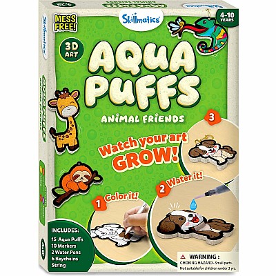 Aqua Puffs 3D Art Animal Friends