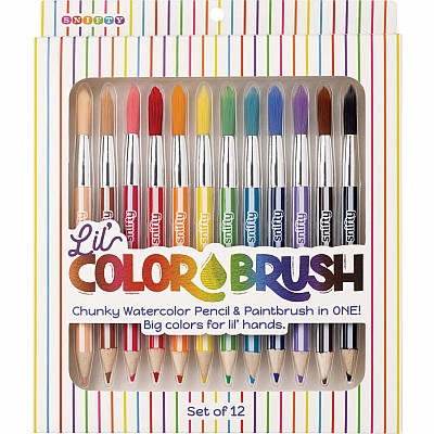 Lil' Color Brush Chunky Watercolor Pencil & Paintbrush in One - Set of 12