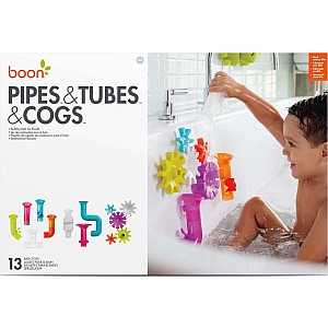 Boon Pipes & Tubes & Cogs Building Bath Toy Bundle