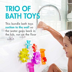 Boon Pipes & Tubes & Cogs Building Bath Toy Bundle