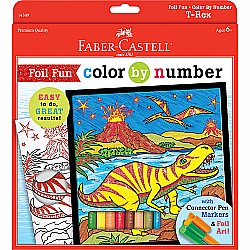 Color By Number T-Rex Foil Fun