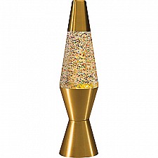 Gold Rainbow Glitter Lava Lamp