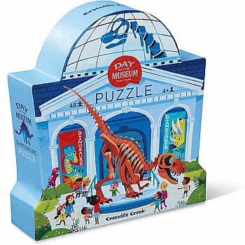 Crocodile Creek "Day at the Museum: Dinosaur" (48 Pc Puzzle)